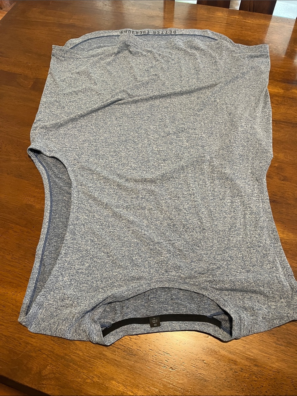 lululemon  LTT  Heathered Light Blue Gray Tank Top
